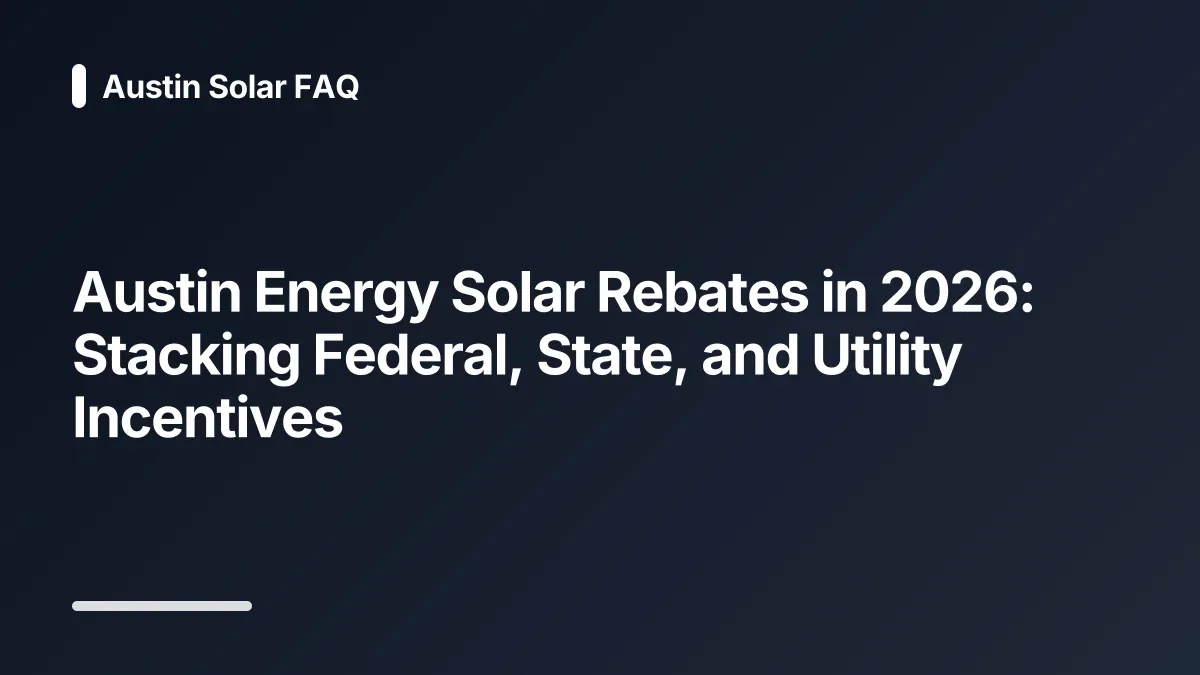 stacking solar incentives 2026